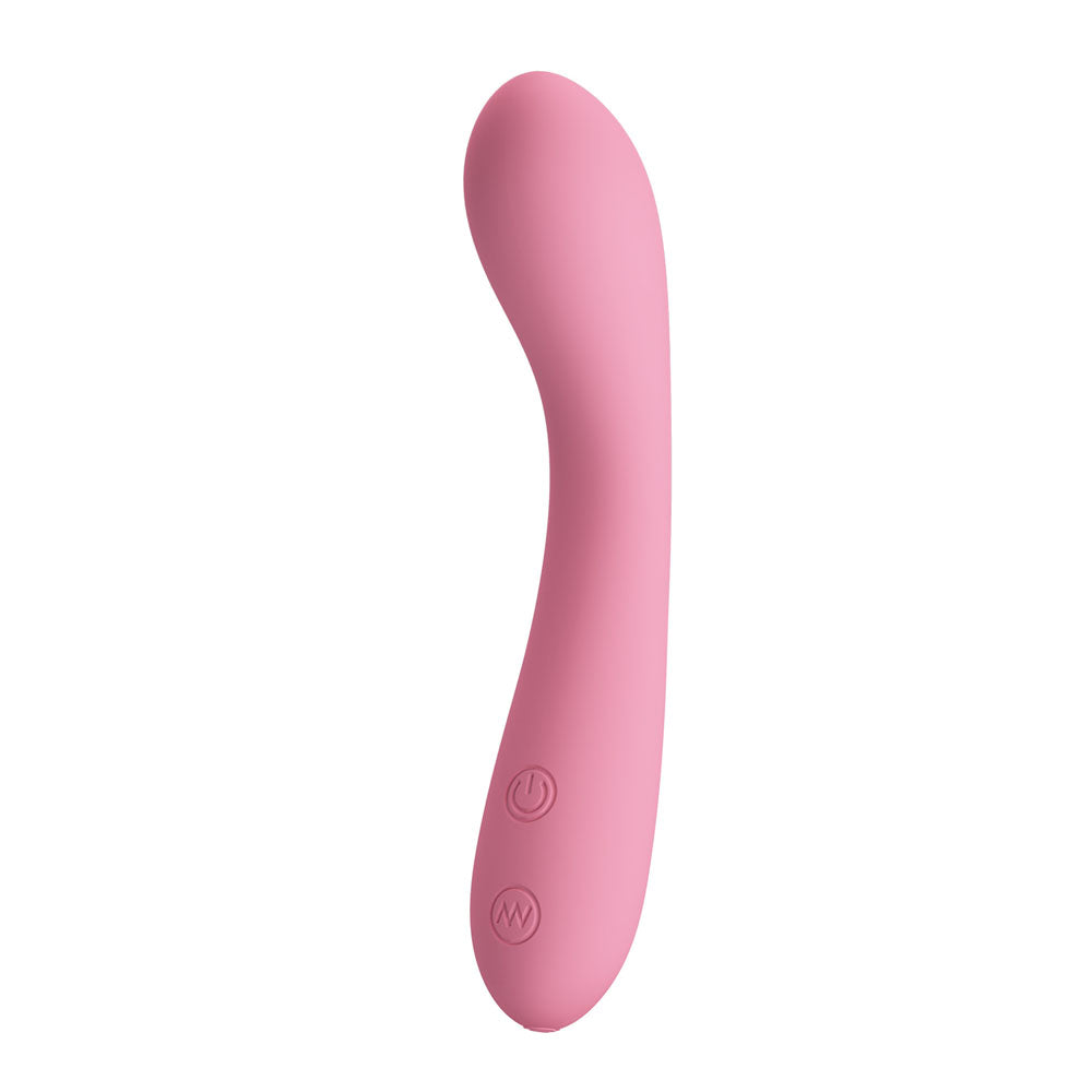 Party Up JOHN Flexible Vibe - Pink - Pink 16 cm USB Rechargeable Vibrator - BI-014281-1-PU