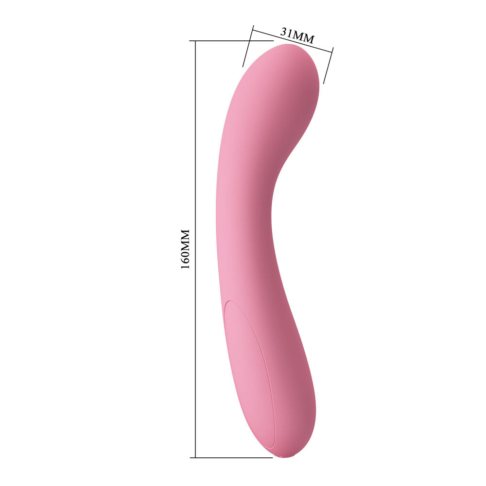 Party Up JOHN Flexible Vibe - Pink - Pink 16 cm USB Rechargeable Vibrator - BI-014281-1-PU