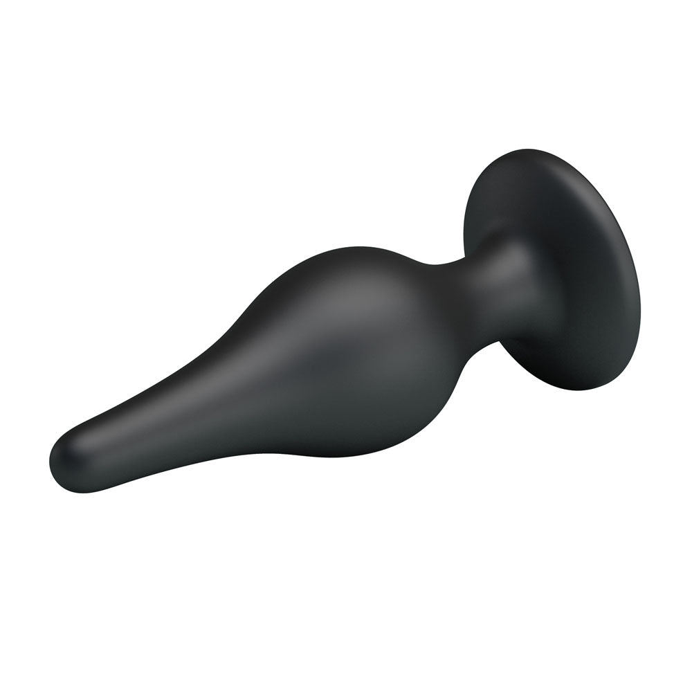 Party Up JEFFREY Butt Plug - Black 14 cm Butt Plug - BI-014459-PU