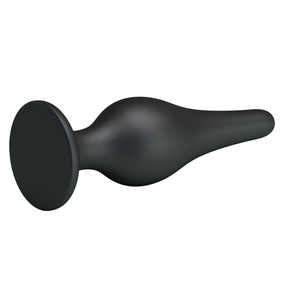 Party Up JEFFREY Butt Plug - Black 14 cm Butt Plug - BI-014459-PU