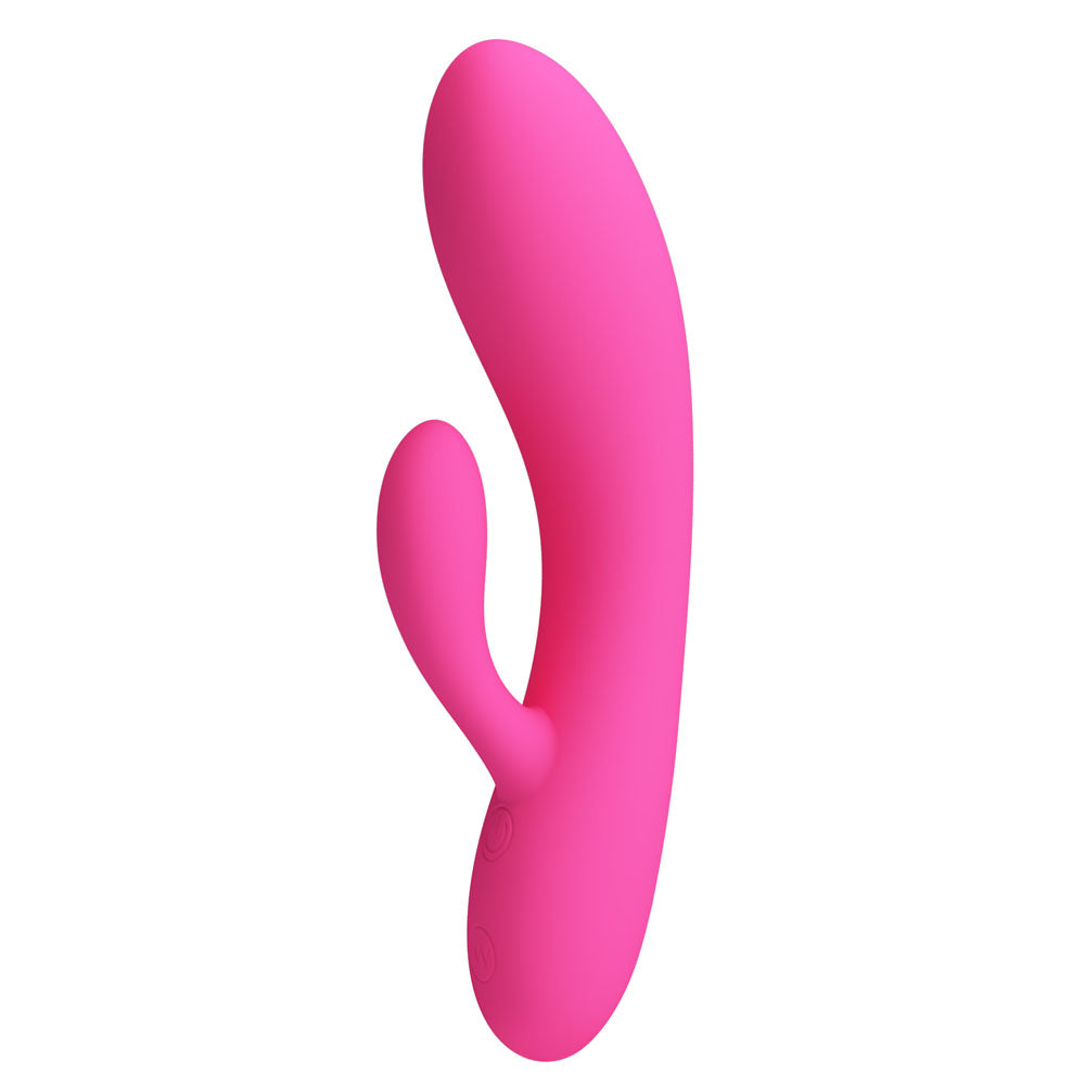 Party Up CLARE Flexible Vibe - Pink - Pink 16.9 cm USB Rechargeable Rabbit Vibrator - BI-014495-3-PU
