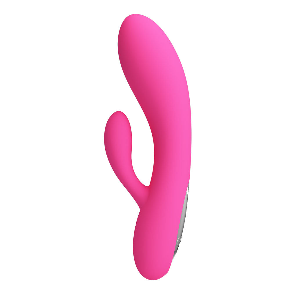 Party Up CLARE Flexible Vibe - Pink - Pink 16.9 cm USB Rechargeable Rabbit Vibrator - BI-014495-3-PU