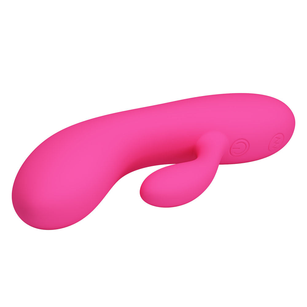 Party Up CLARE Flexible Vibe - Pink - Pink 16.9 cm USB Rechargeable Rabbit Vibrator - BI-014495-3-PU