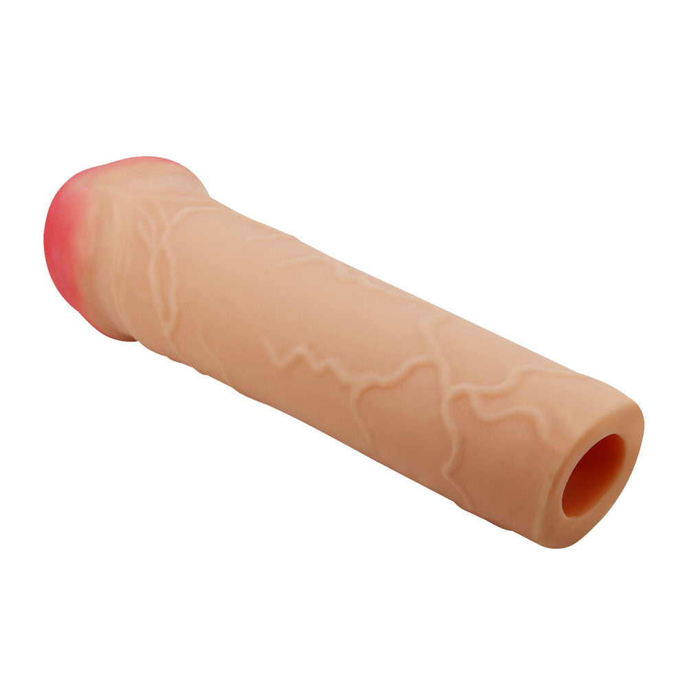Party Up OSCAR 1 Inch Extender Sleeve - Flesh 1 Inch Penis Extender Sleeve - BI-026252-PU