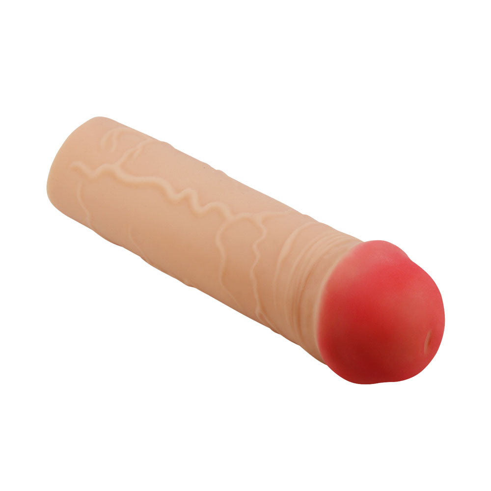 Party Up OSCAR 1 Inch Extender Sleeve - Flesh 1 Inch Penis Extender Sleeve - BI-026252-PU