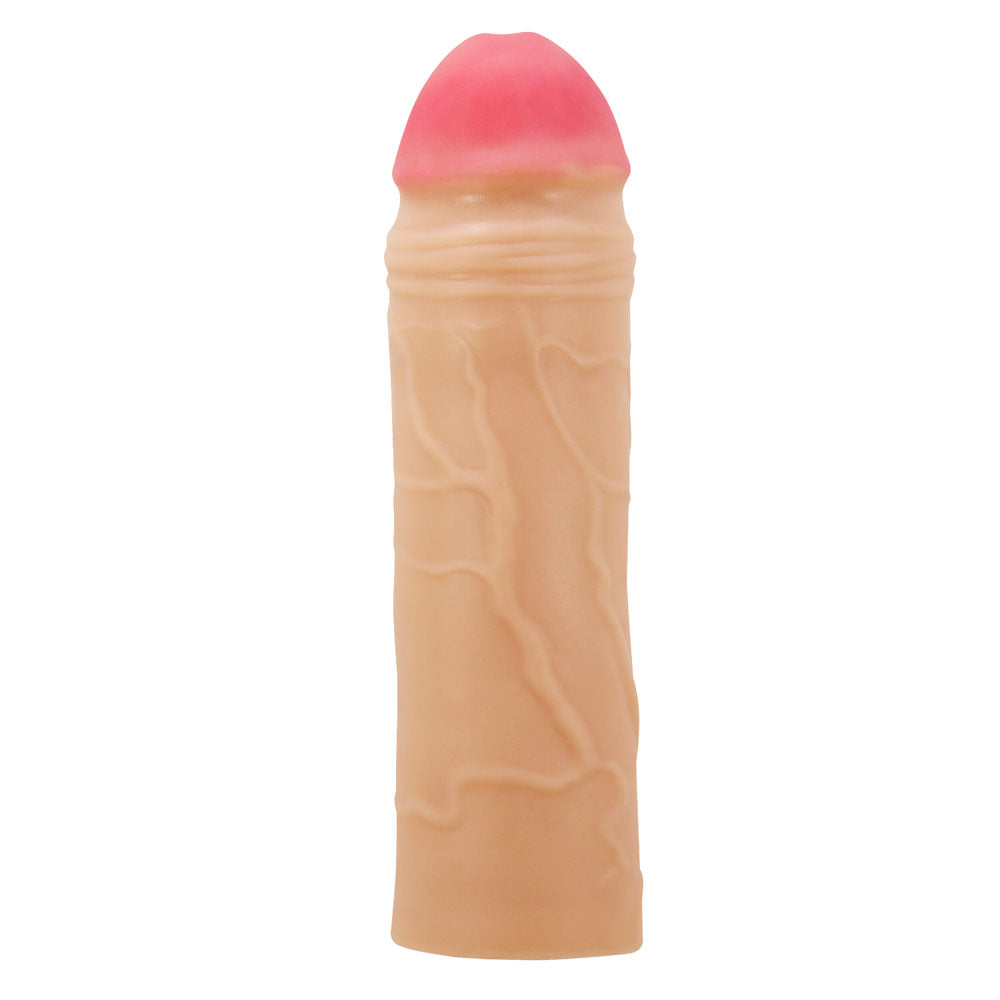 Party Up PARKER 2 Inch Extender Sleeve - Flesh 2 Inch Penis Extender Sleeve - BI-026254-PU
