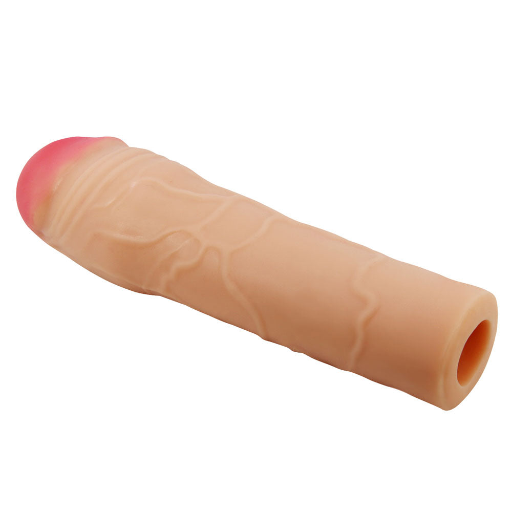 Party Up PARKER 2 Inch Extender Sleeve - Flesh 2 Inch Penis Extender Sleeve - BI-026254-PU