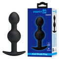 Party Up JAMES Anal Bead Plug - Black 10.4 cm Beaded Butt Plug - BI-040034-PU