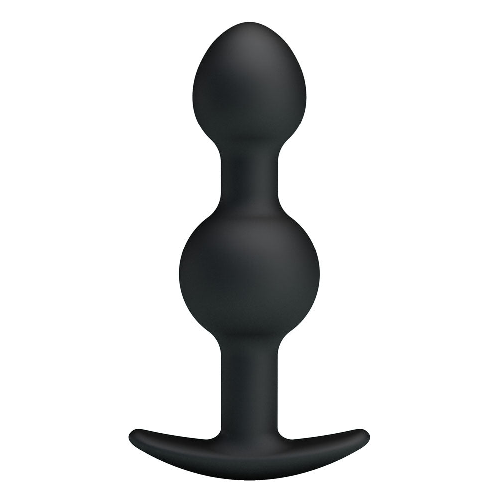 Party Up JAMES Anal Bead Plug - Black 10.4 cm Beaded Butt Plug - BI-040034-PU