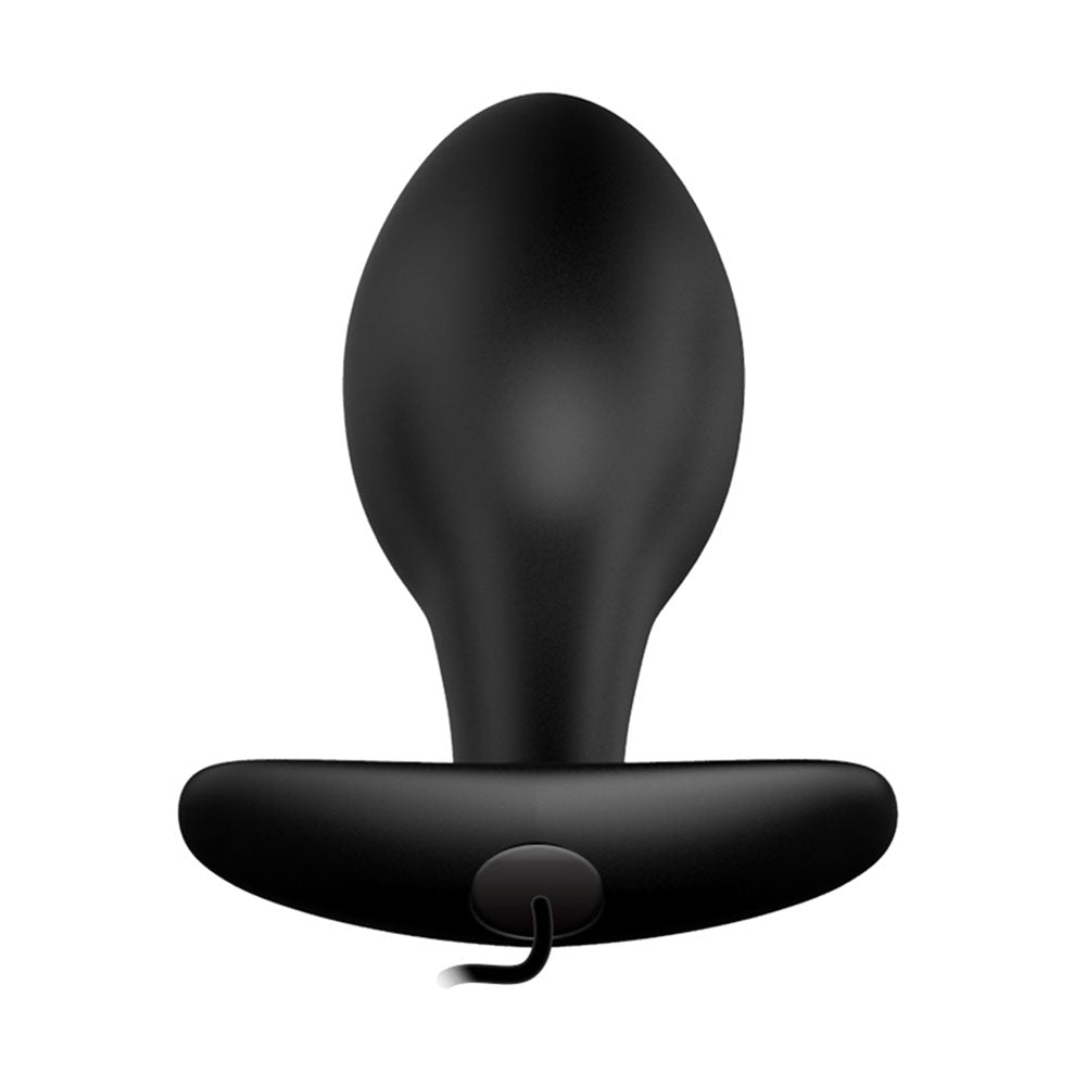 Party Up JASON Vibrating Anal Plug - Black 8.5 cm Vibrating Butt Plug with Remote - BI-040038-PU