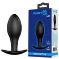 Party Up JEFF Silicone Plug - Black 8.5 cm Butt Plug - BI-040038N-PU
