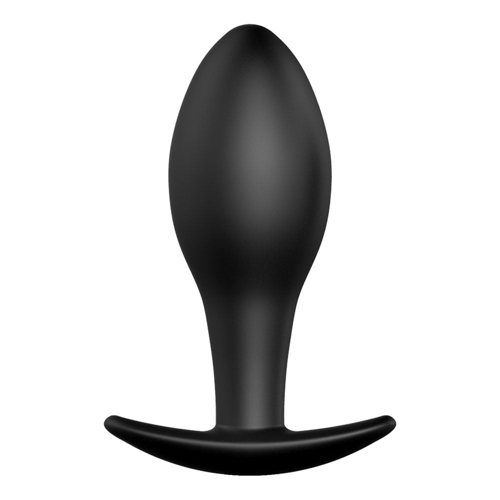 Party Up JEFF Silicone Plug - Black 8.5 cm Butt Plug - BI-040038N-PU