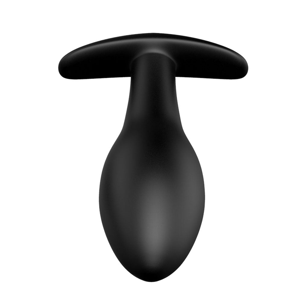 Party Up JEFF Silicone Plug - Black 8.5 cm Butt Plug - BI-040038N-PU