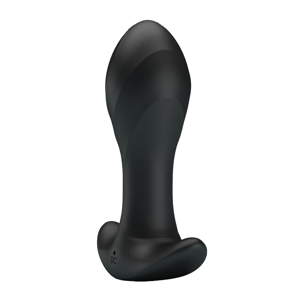 Party Up KEITH Vibrating Plug - Black 10.5 cm USB Rechargeable Vibrating Butt Plug - BI-040067-PU