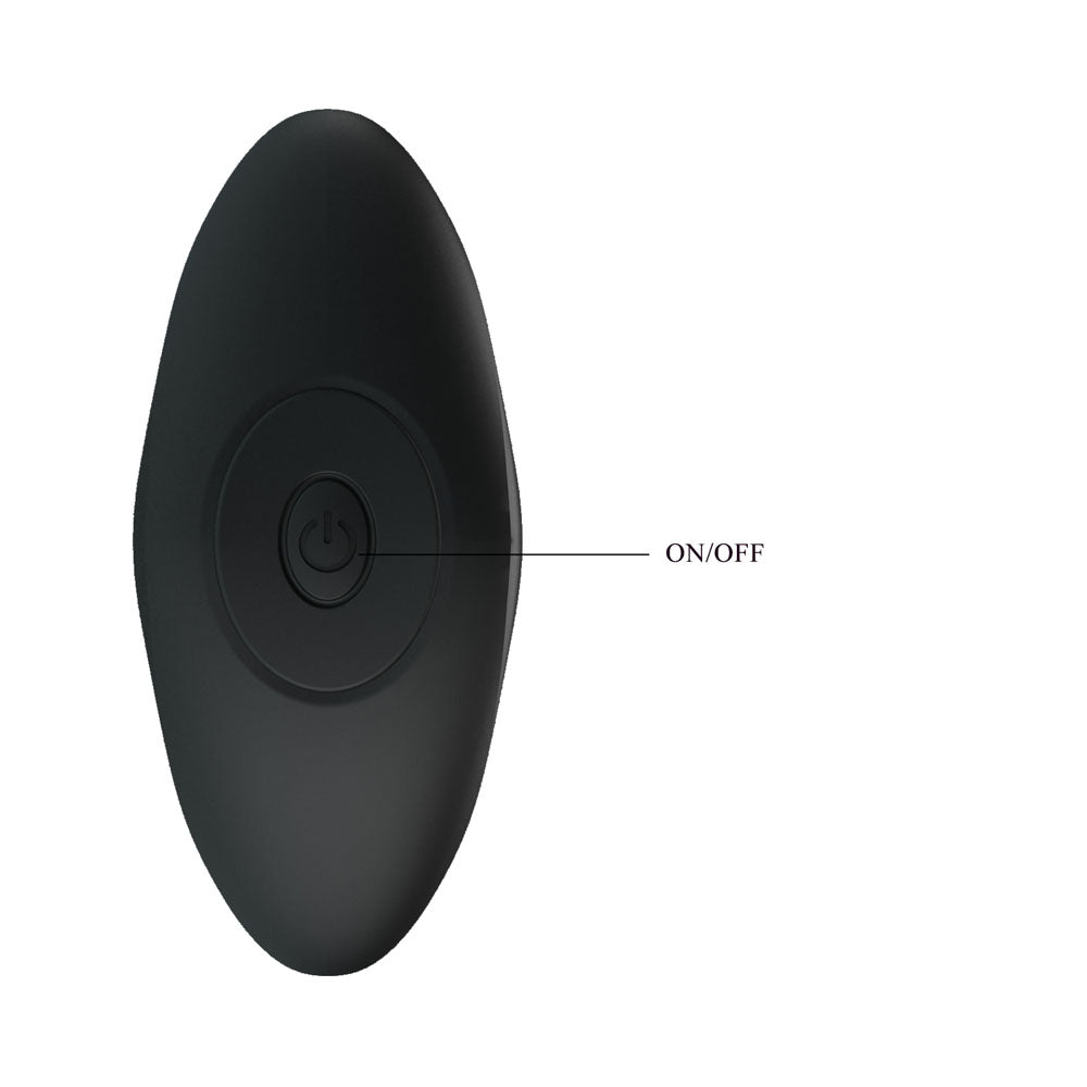 Party Up KEITH Vibrating Plug - Black 10.5 cm USB Rechargeable Vibrating Butt Plug - BI-040067-PU