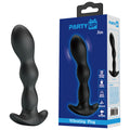 Party Up JIM Vibrating Plug - Black 14.5 cm USB Rechargeable Vibrating Butt Plug - BI-040068-PU