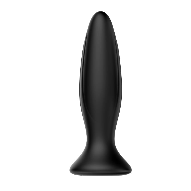MR PLAY Vibrating Anal Plug - Black 12.8 cm USB Rechargeable Vibrating Butt Plug - BI-040082-MR