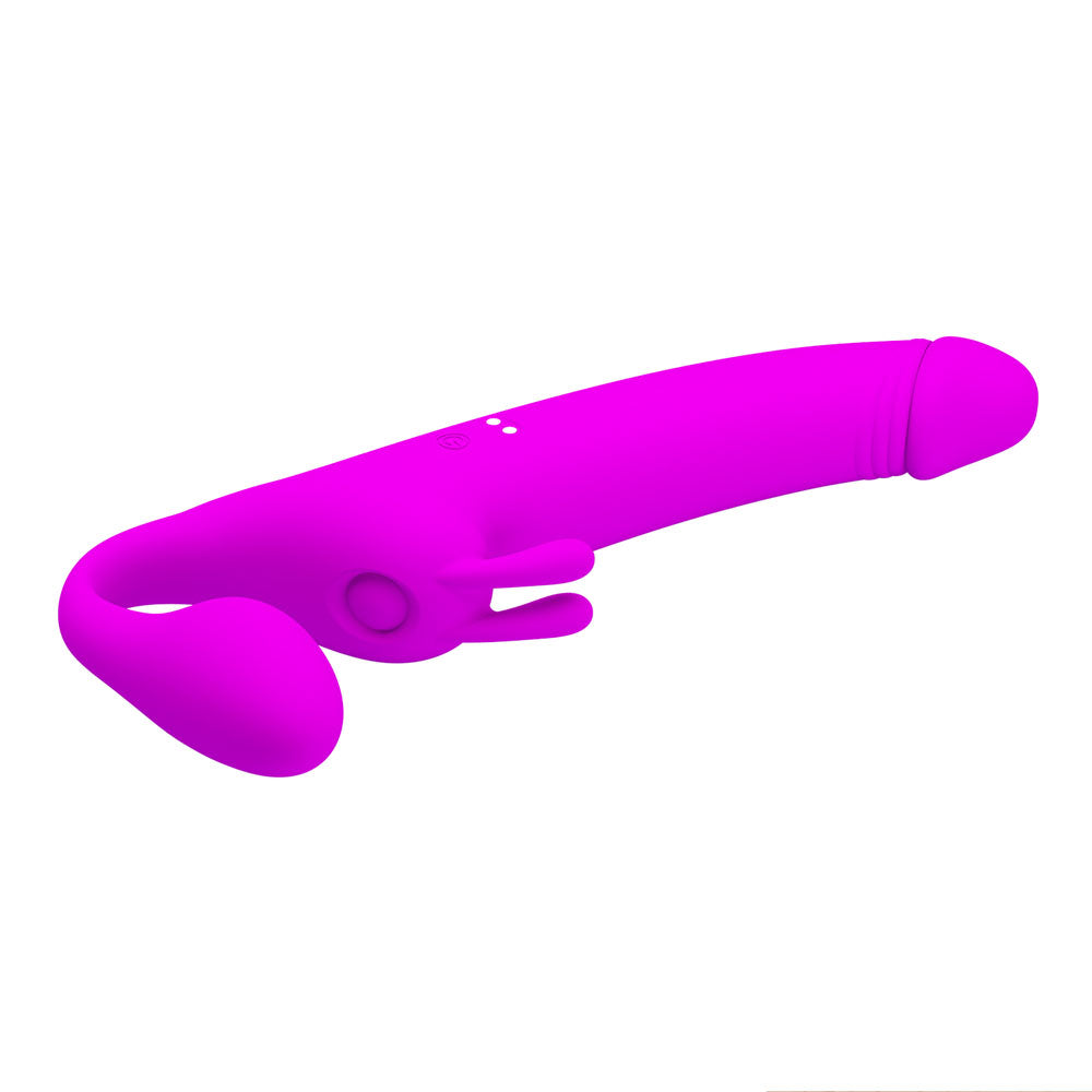 Party Up OLIVER Strapless Strap-On - Purple 28.3 cm USB Rechargeable Strapless Strap-On - BI-040171-PU