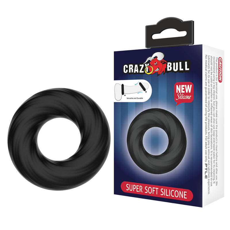 CRAZY BULL Cock Ring - Black Cock Ring - BI-210181