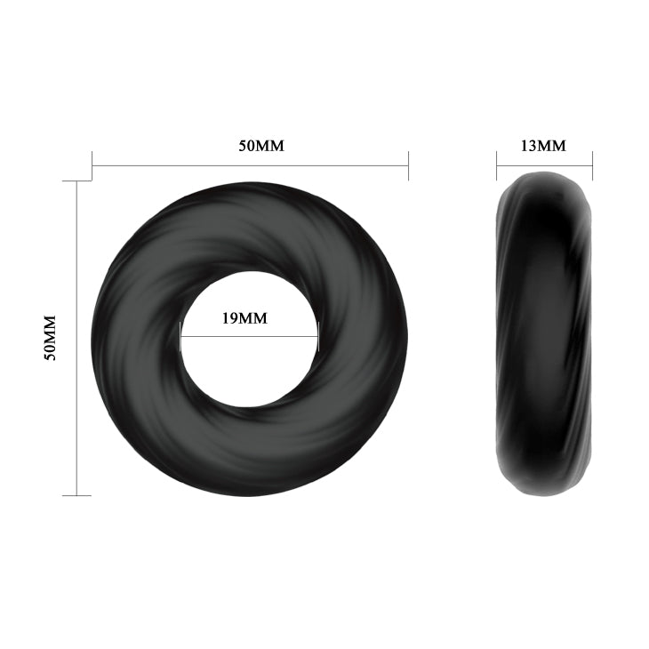 CRAZY BULL Cock Ring - Black Cock Ring - BI-210181