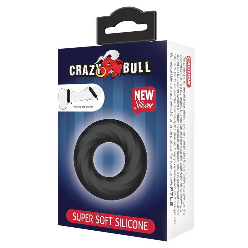 CRAZY BULL Cock Ring - Black Cock Ring - BI-210181