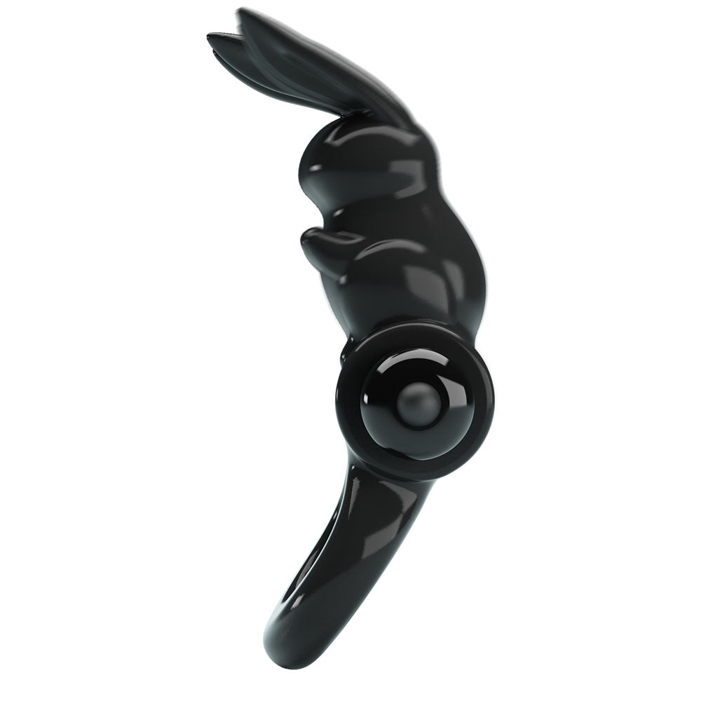 Party Up LEO Vibrating Cock Ring - Black Vibrating Cock Ring - BI-210245-PU