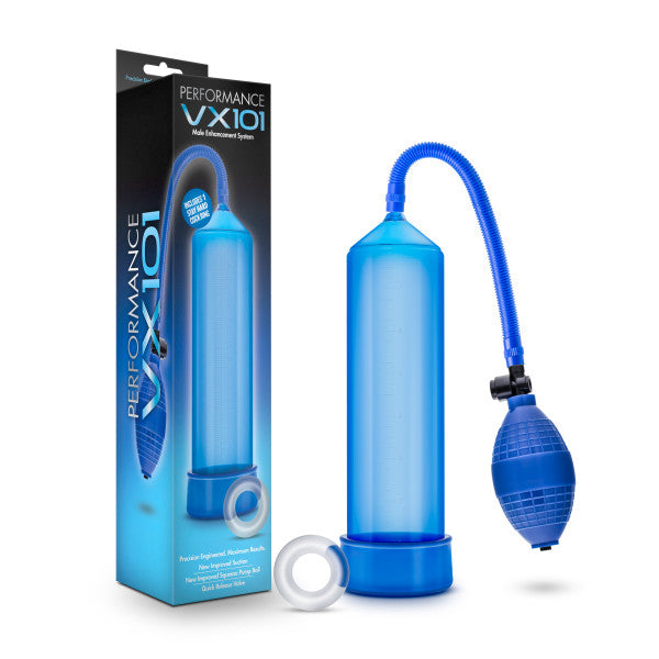 Performance VX101 Male Enhancement Pump - Blue Penis Pump - BL-01102