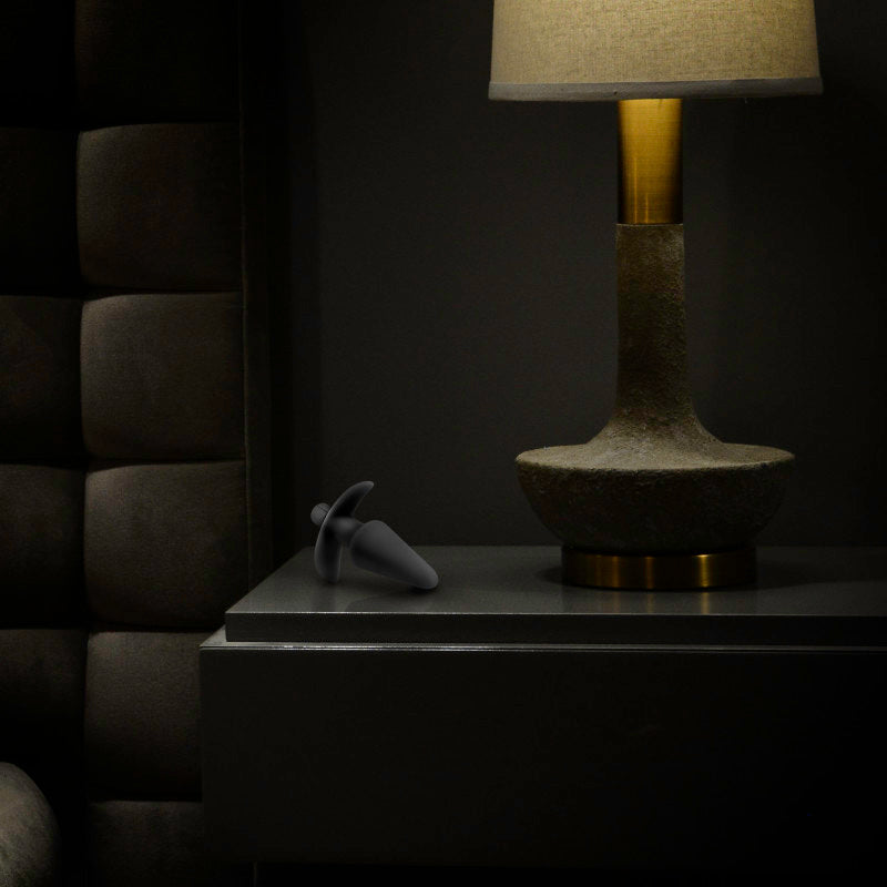 Anal Adventures Platinum Vibrating Plug - Black 12.7 cm (5'') Vibrating Butt Plug - BL-10595