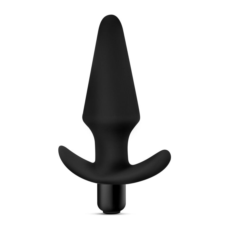 Anal Adventures Platinum Vibrating Plug - Black 12.7 cm (5'') Vibrating Butt Plug - BL-10595