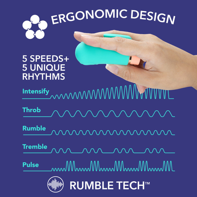 Aria Sensual AF - Teal USB Rechargeable Stimulator - BL-12422