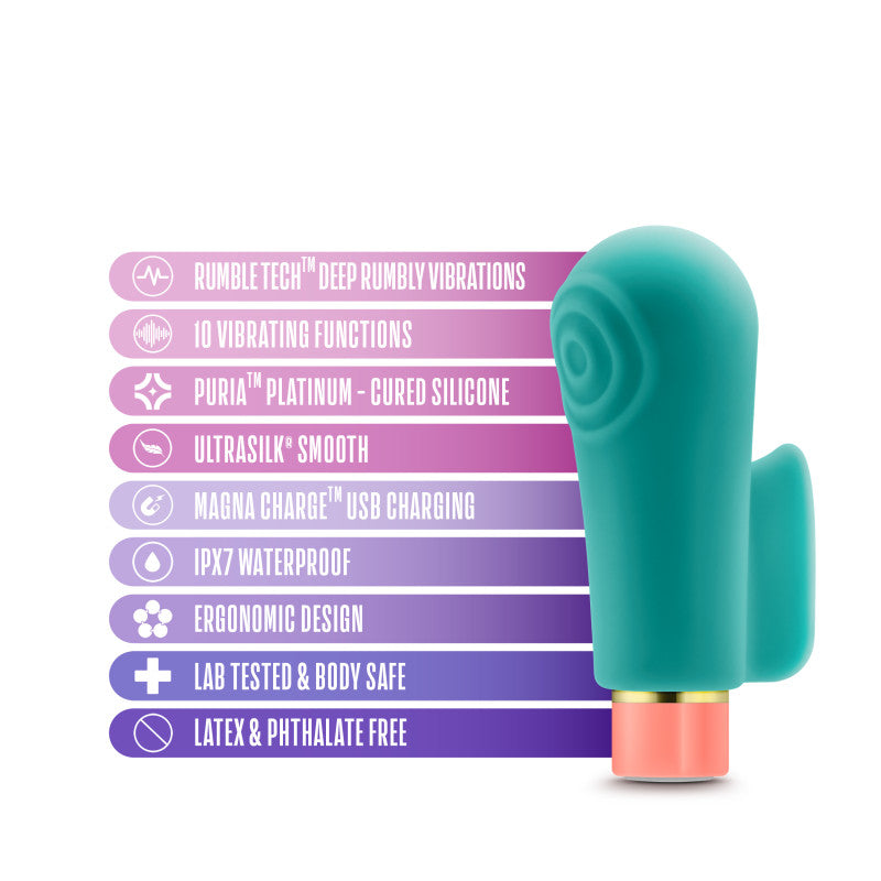 Aria Sensual AF - Teal USB Rechargeable Stimulator - BL-12422