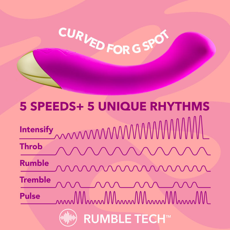 Aria Bangin' AF - Purple 18.4 cm USB Rechargeable Vibrator - BL-21201