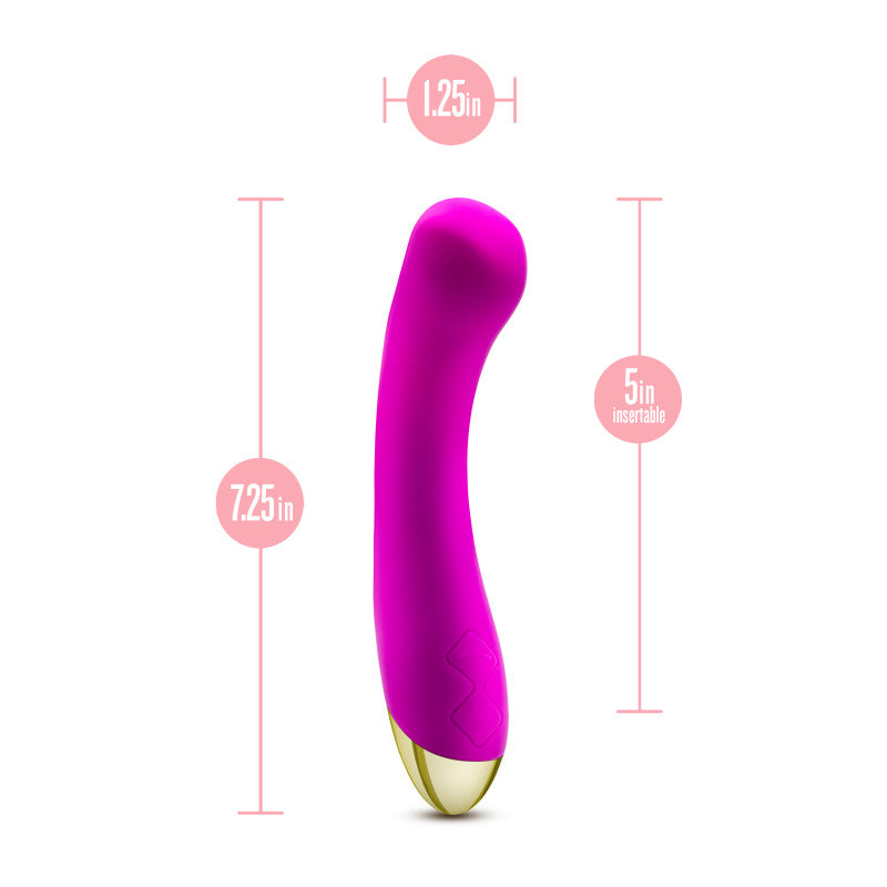 Aria Bangin' AF - Purple 18.4 cm USB Rechargeable Vibrator - BL-21201