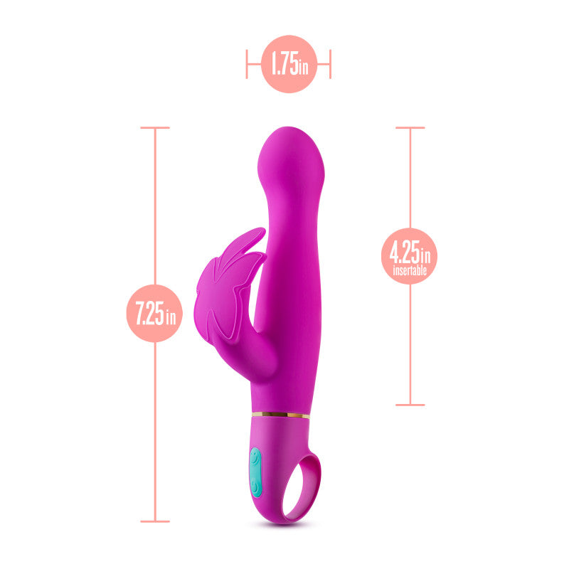Aria Naughty AF - Plum 18.4 cm Butterfly Vibrator - BL-21801