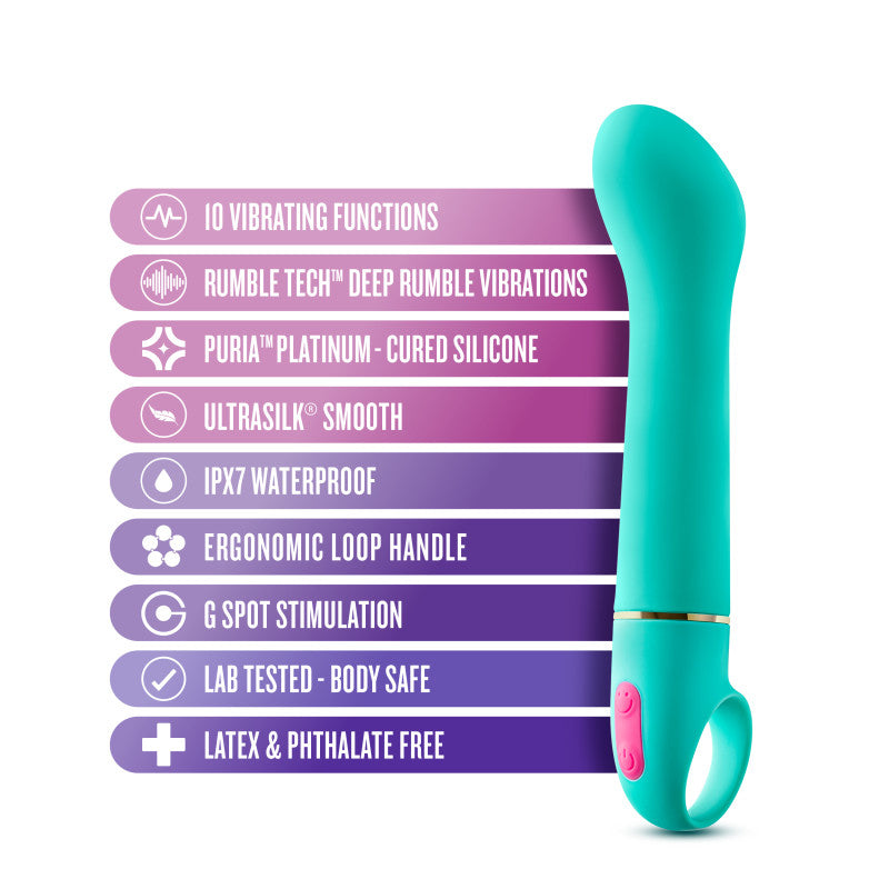 Aria Flirty AF - Teal 16.5 cm Vibrator - BL-21922