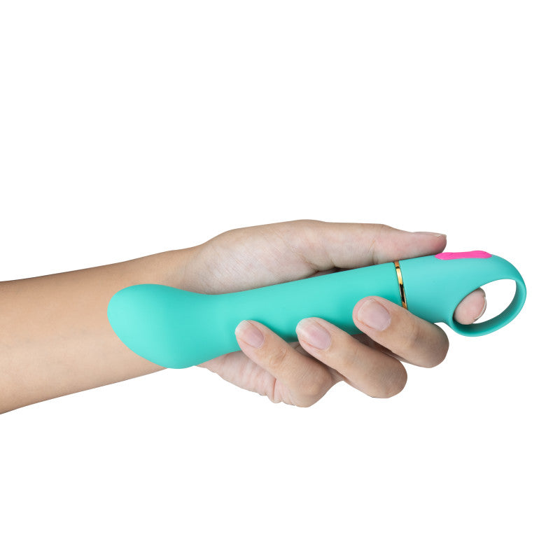 Aria Flirty AF - Teal 16.5 cm Vibrator - BL-21922