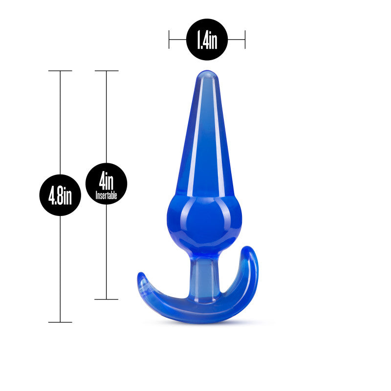 B Yours Large Anal Plug - Blue 12.2 cm Butt Plug - BL-24212