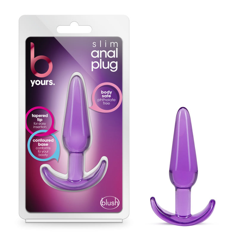 B Yours Slim Anal Plug - Purple 10.8 cm Butt Plug - BL-24311