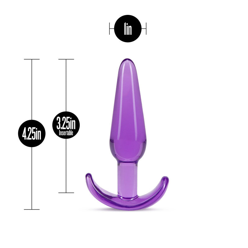 B Yours Slim Anal Plug - Purple 10.8 cm Butt Plug - BL-24311