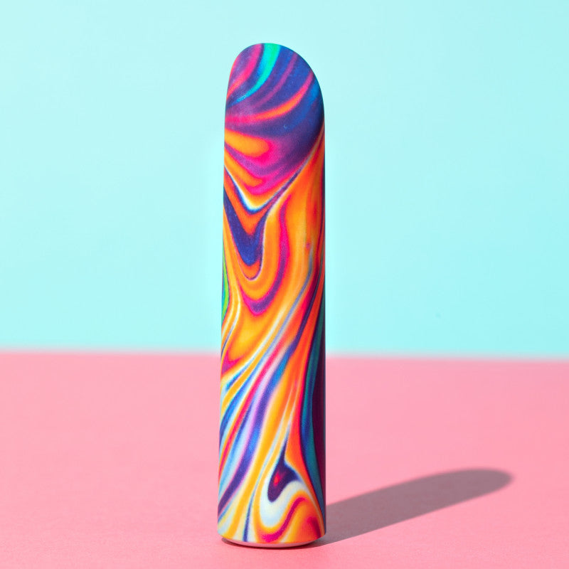 Limited Addiction Psyche - Power Vibe - Rainbow 10.2 cm USB Rechargeable Bulet - BL-27511