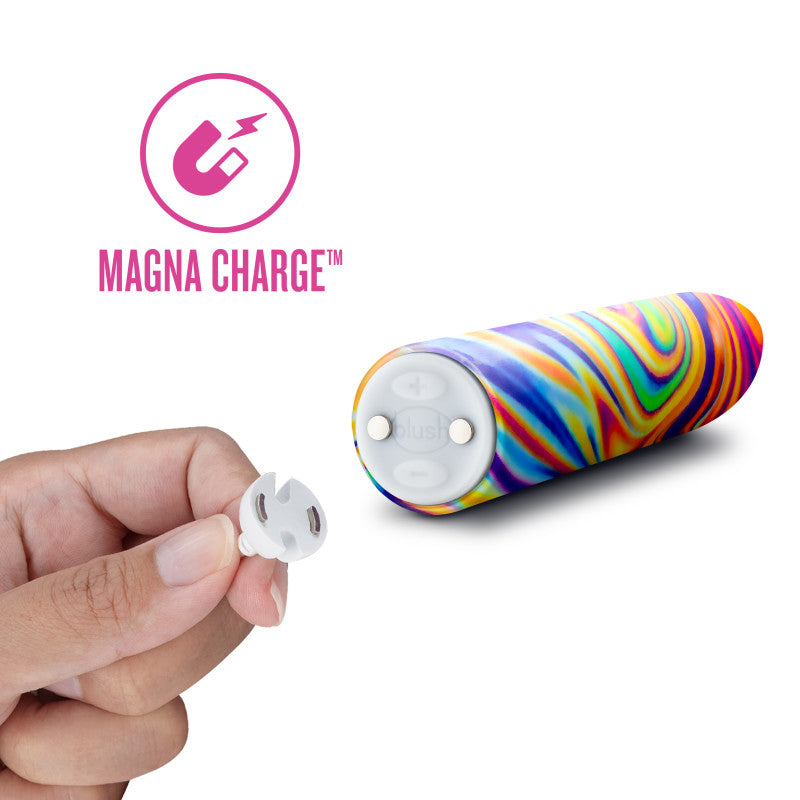 Limited Addiction Psyche - Power Vibe - Rainbow 10.2 cm USB Rechargeable Bulet - BL-27511