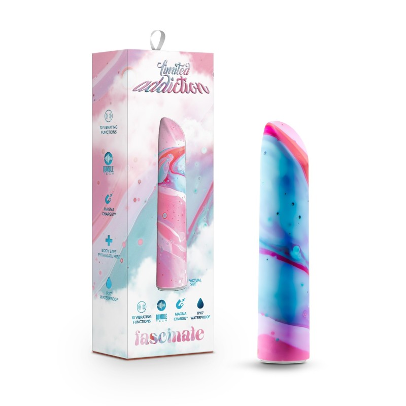 Limited Addiction Fascinate - Power Vibe - Peach 10.2 cm USB Rechargeable Bullet - BL-27519