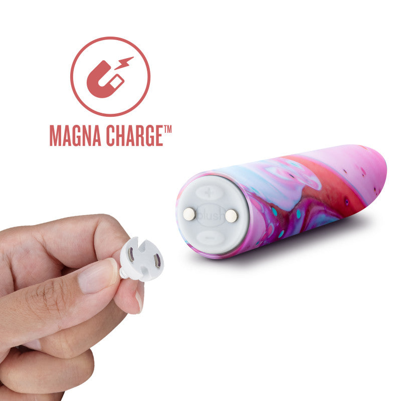 Limited Addiction Fascinate - Power Vibe - Peach 10.2 cm USB Rechargeable Bullet - BL-27519