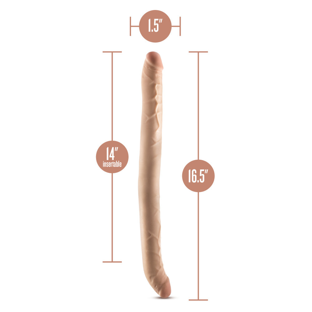 Dr. Skin Plus 16.5'' Posable Double Dong - Flesh 42 cm Double Dong - BL-32093
