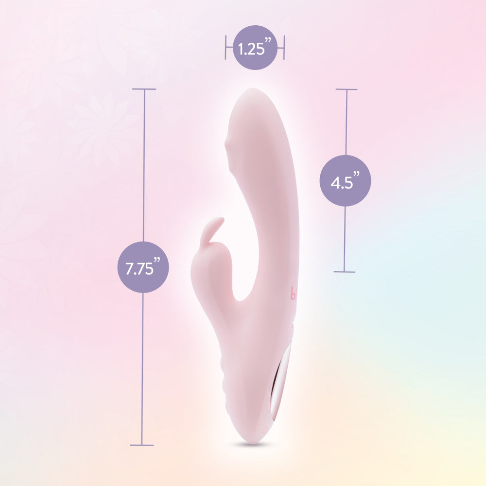Play With Me - Fairy Flutter - Pink 19.7 cm USB Rechargeable Rabbit Vibrator - BL-44600