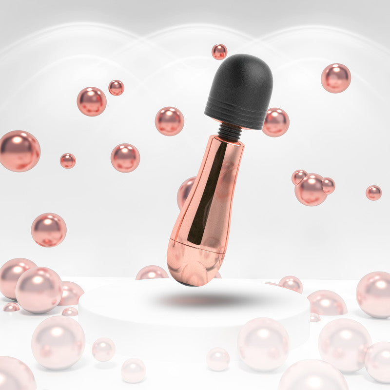 Lush Chloe - Rose Gold USB Rechargeable Mini Massager Wand - BL-76123