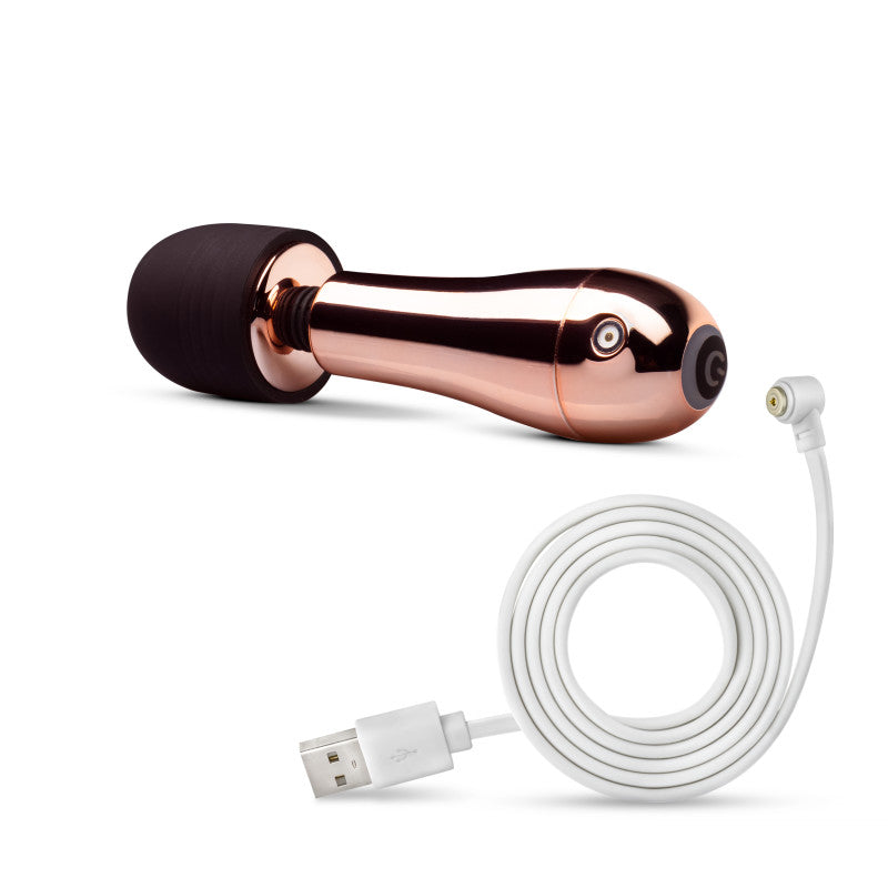 Lush Chloe - Rose Gold USB Rechargeable Mini Massager Wand - BL-76123
