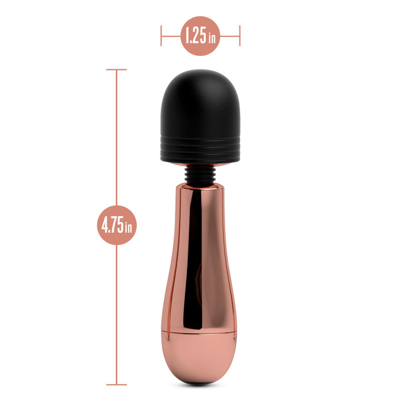 Lush Chloe - Rose Gold USB Rechargeable Mini Massager Wand - BL-76123