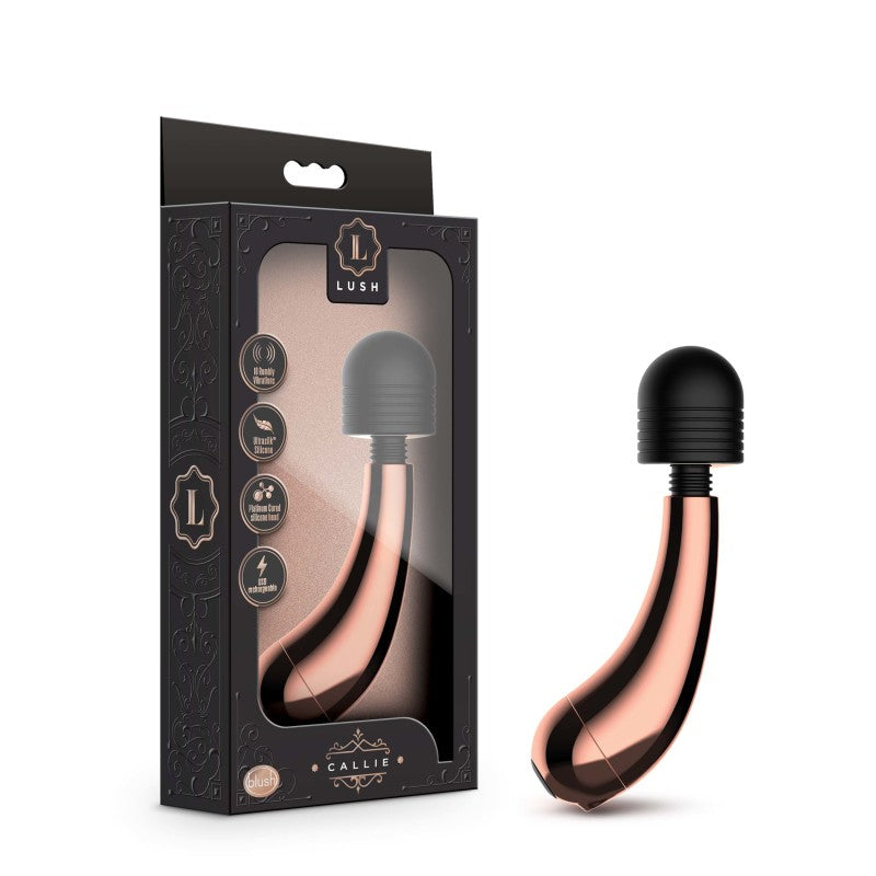 Lush Callie - Rose Gold USB Rechargeable Mini Massager Wand - BL-76333
