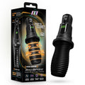 M For Men - 3rd Base - Black USB Rechargeable Vibrating & Rotating Auto Stroker - BL-82605